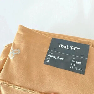 NWT Aritzia TNA Life Atmophlex Hi Rise 7/8 Legging Tobacco Brown Tan Size Medium